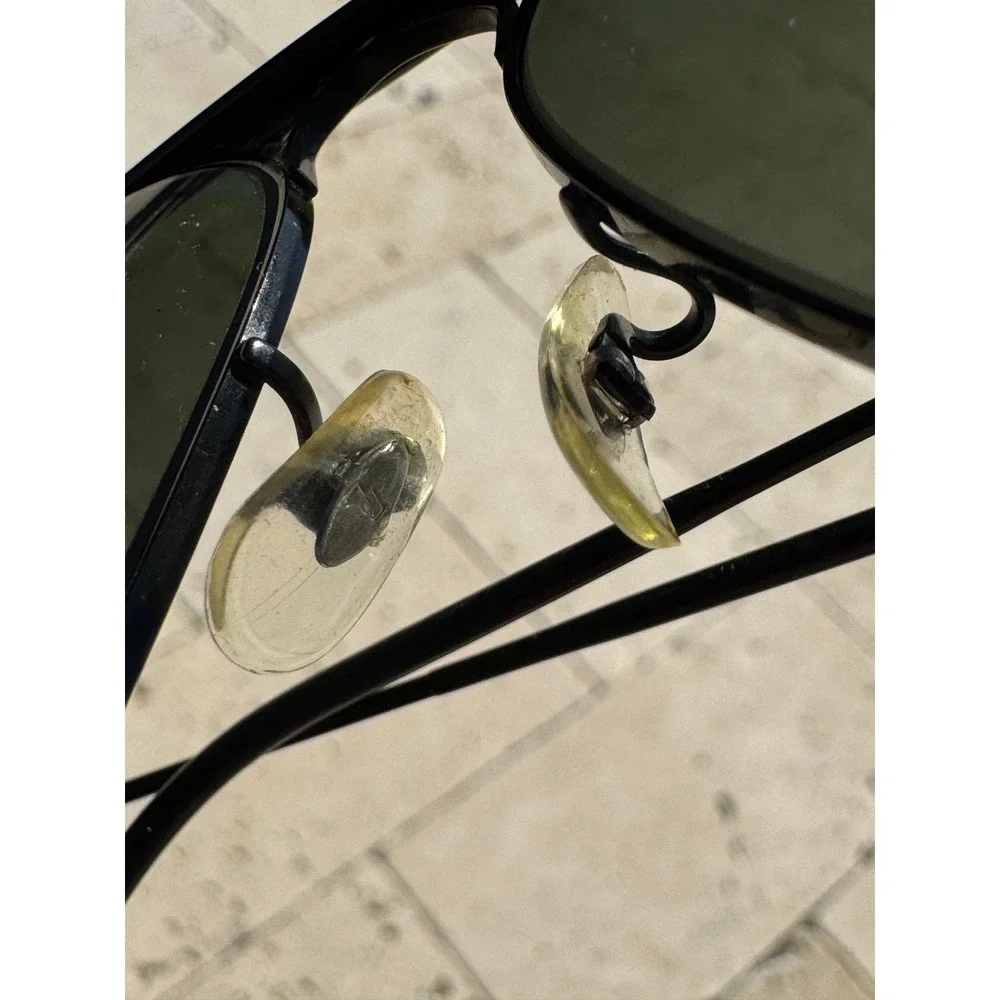 Ray-Ban Shooter Sunglasses Black Vintage B&L Aviator‎ G-15 Lens USA Made 1980's